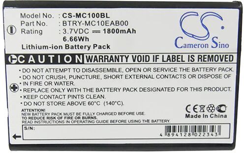 Cameron Sino Mc100Bl Battery Replacement For Symbol Barcode Scanner