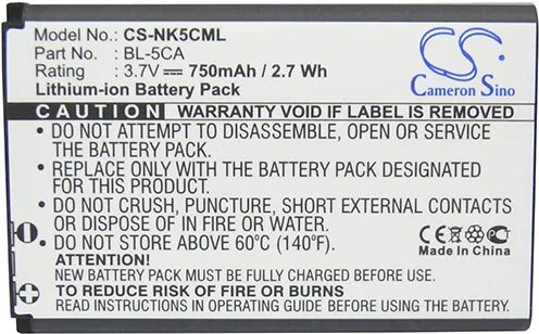 Cameron Sino Nk5Cml Battery Replacement For Reflecta Barcode Scanner