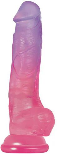 Adam & Eve 19 Cm Adam And Eve First Blush Dildo Purple Pink