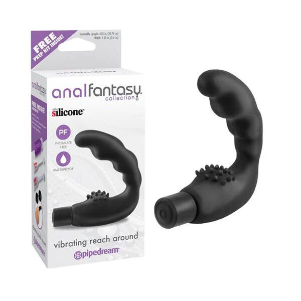 Pipedream Anal Fantasy Collection Vibrating Reach Around Prostate Wand Black