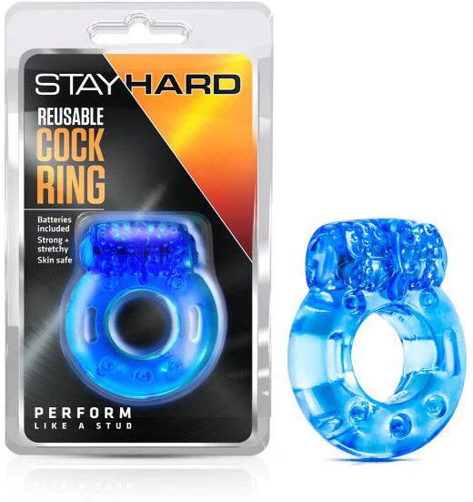 Blush Novelties Stay Hard Reusable Vibrating Cock Ring