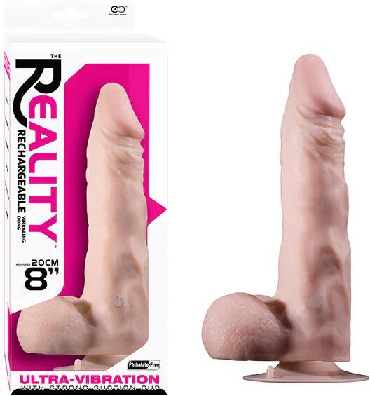 Excellent Power 20 Cm Realistic Flesh Usb Rechargeable Vibrating Dong