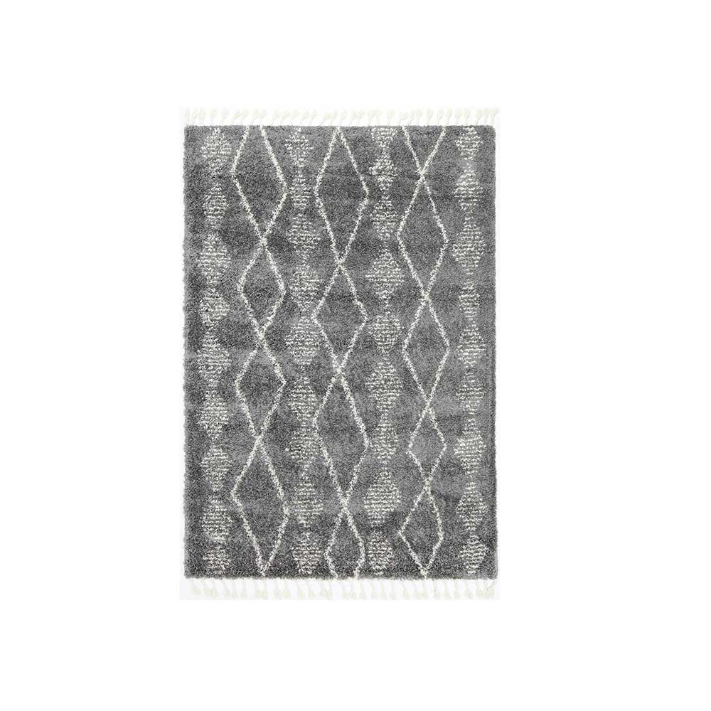 Unbranded Kasbah Zara Tribal Grey Cream Rug