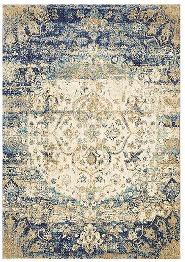 Unbranded Anastasia Rusty Blue Rug