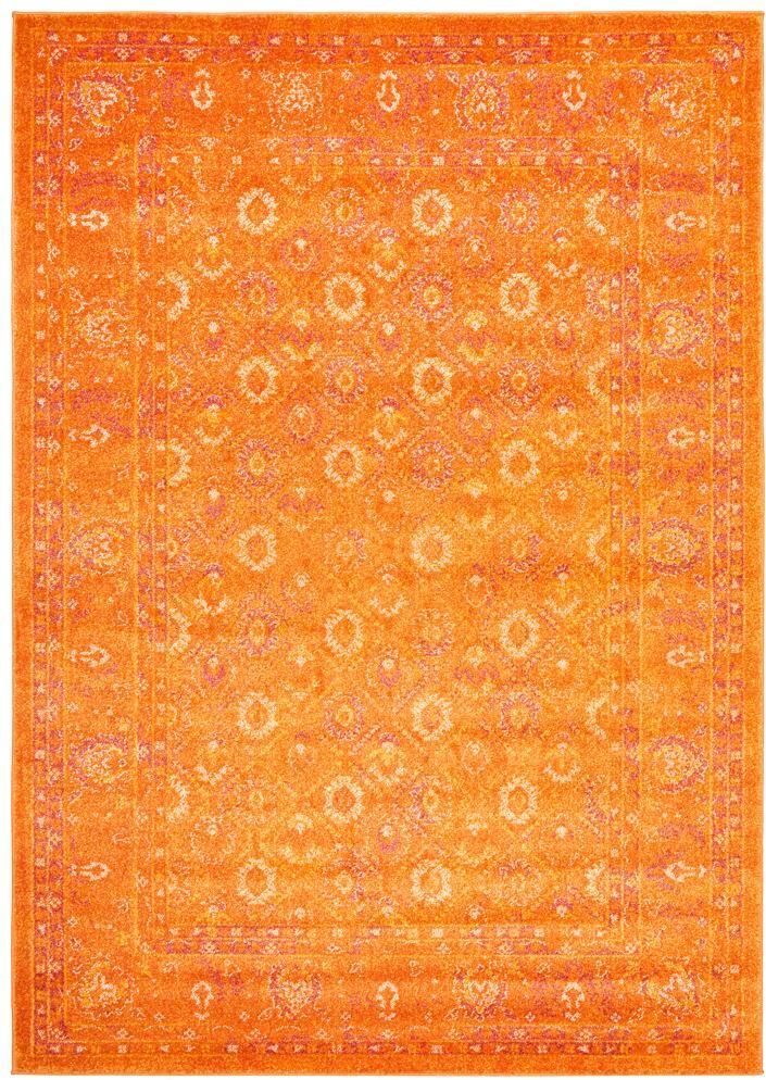 Unbranded Radiance Burnt Orange Rug