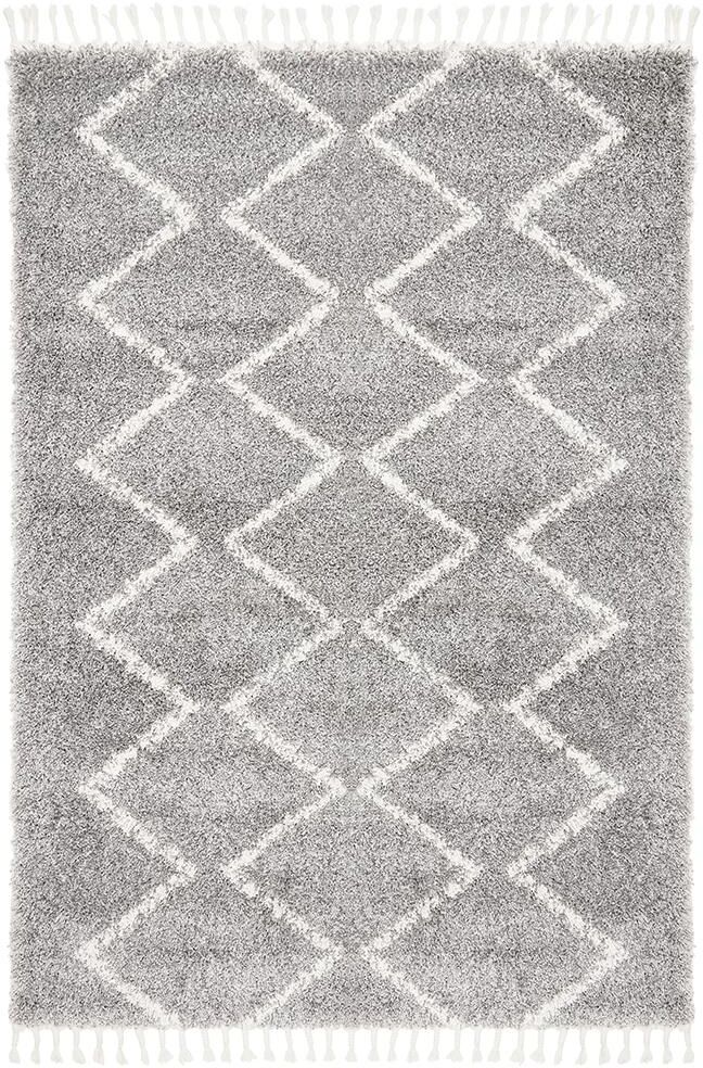 Unbranded Saffron Zikzakli Silver Rug