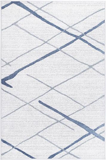 Unbranded Wind Abstract Stripe Light Blue Rug