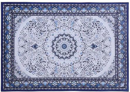 Artiss Short Pile Floor Rug Gaspar Blue