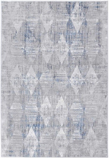 Unbranded Isaiah Grey Blue Diamond Rug