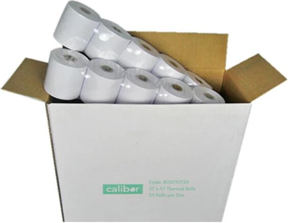 Unbranded Calibor Thermal Paper 57X47 24 Rolls Box