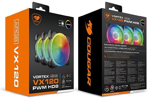 Cougar Cf Vx12Hb Rgb Vx120 120Mm Argb Fan