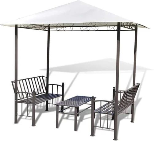 Unbranded Garden Pavilion With Table And Benches 2.5 x 1.5 x 2.4 M