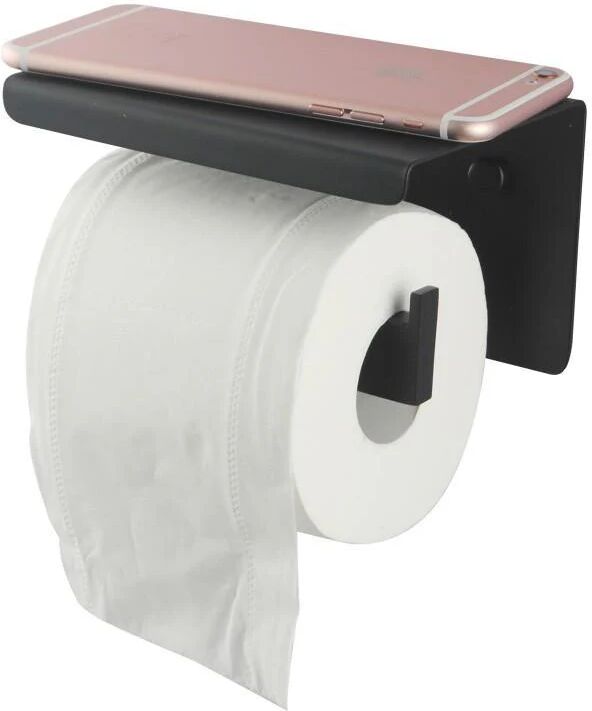 Unbranded Gama Nero Black Toilet Paper Holder