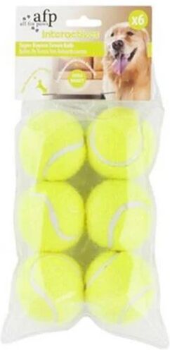 All For Paws 6 Pack Replacement Balls Interactive Hyper Fetch Mini