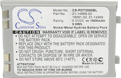 Cameron Sino Pdt3500Bl Battery Replacement For Symbol Barcode Scanner