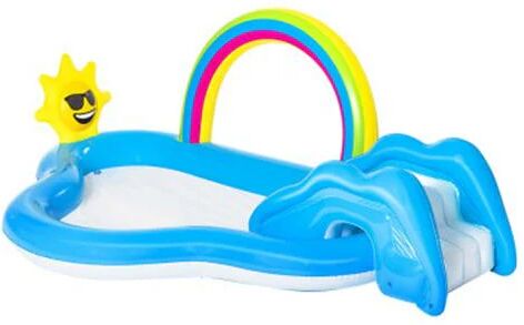 Bestway Swimming Rainbow Slide Inflatable Pools 257Cm X 145Cm X 91Cm