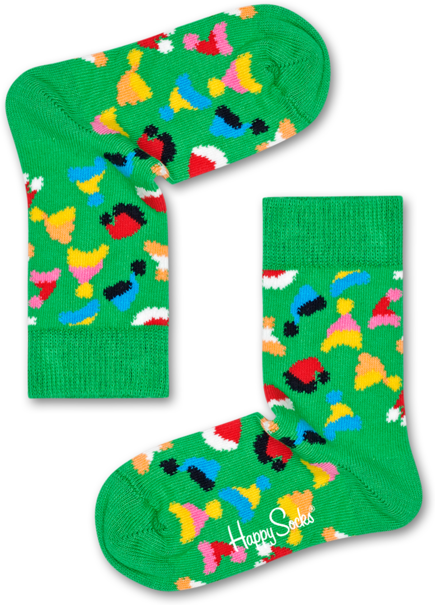 Happy Socks Kids Santas Hat Sock - Green - Kids