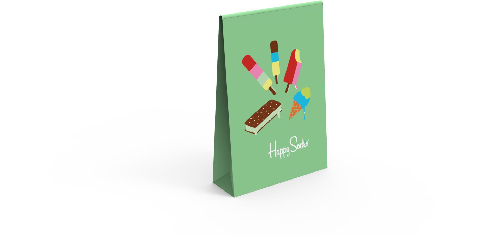 Happy Socks Ice Cream Gift Bag - Green - Unisex