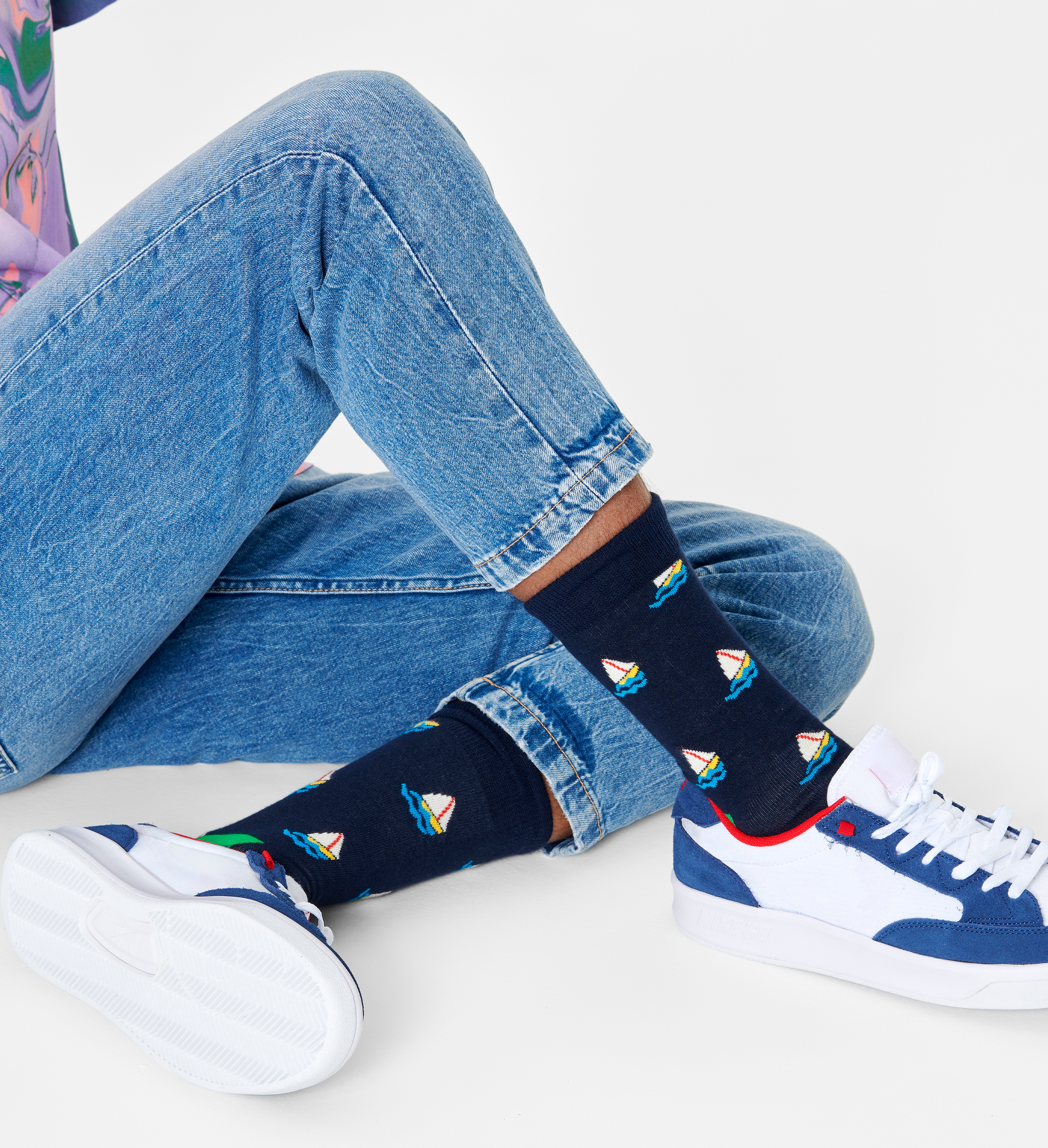 Happy Socks Sail Away Sock - Unisex