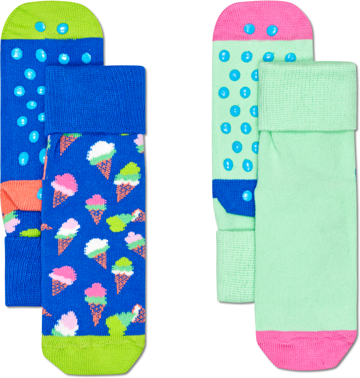 Happy Socks 2-Pack Kids Ice Cream Anti-Slip - Kids