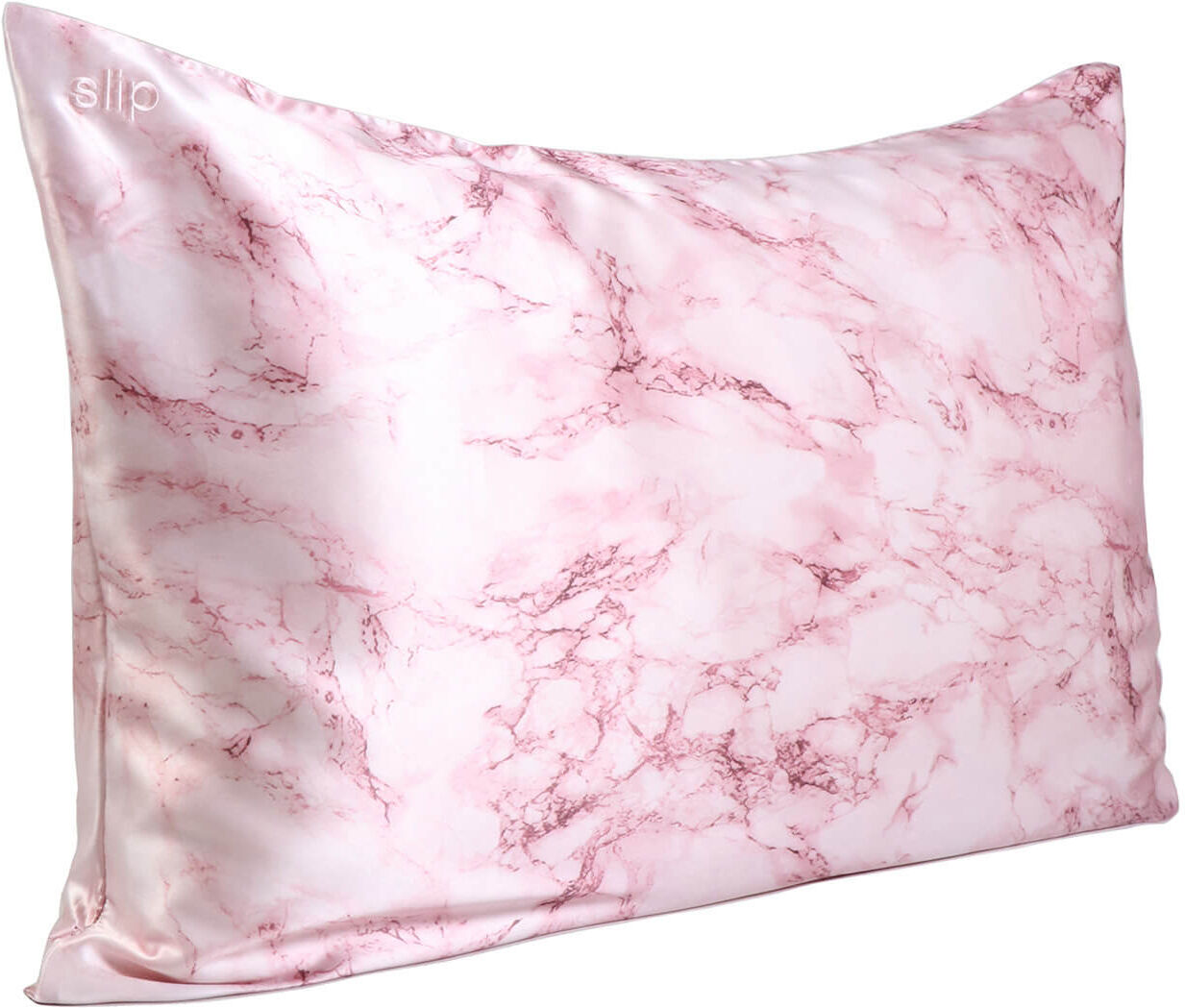 Slip Silk Pillowcase - Queen (Various Colours) - Pink Marble