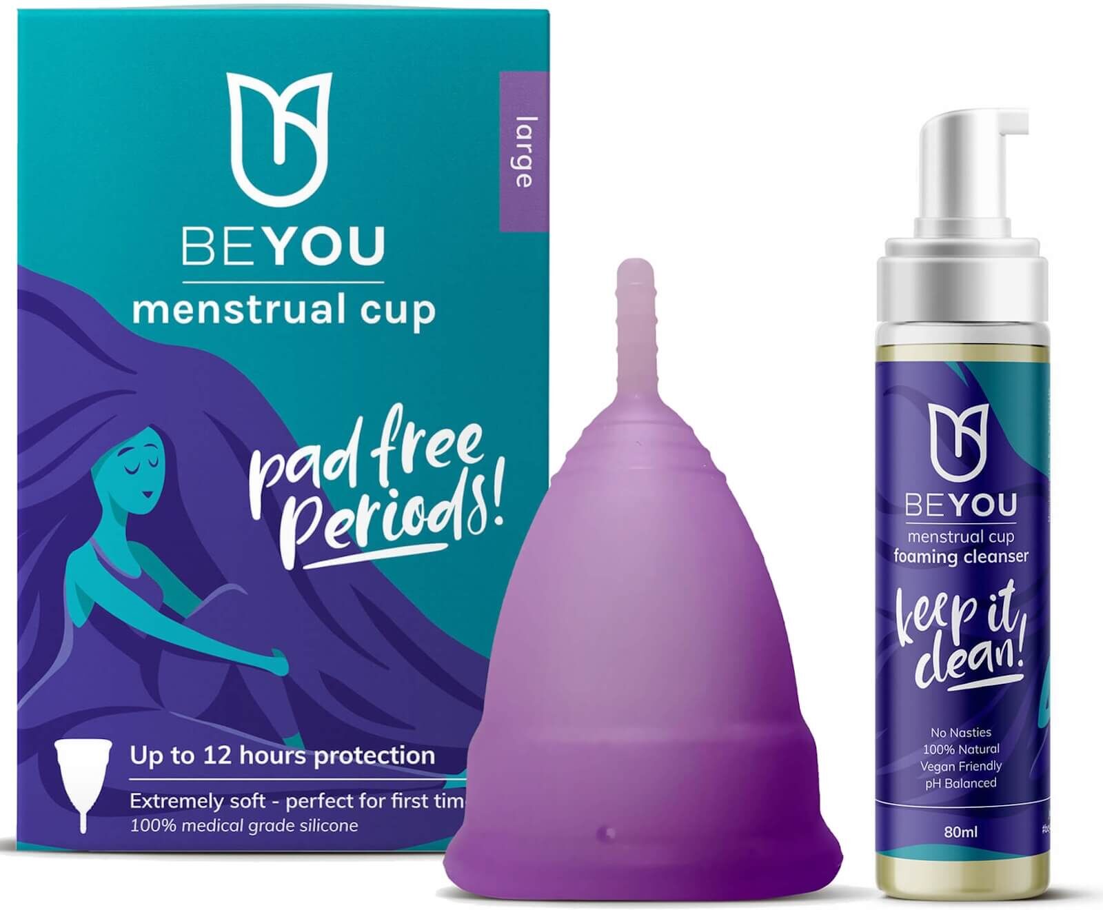 BeYou Menstrual Cup Starter Kit - Large