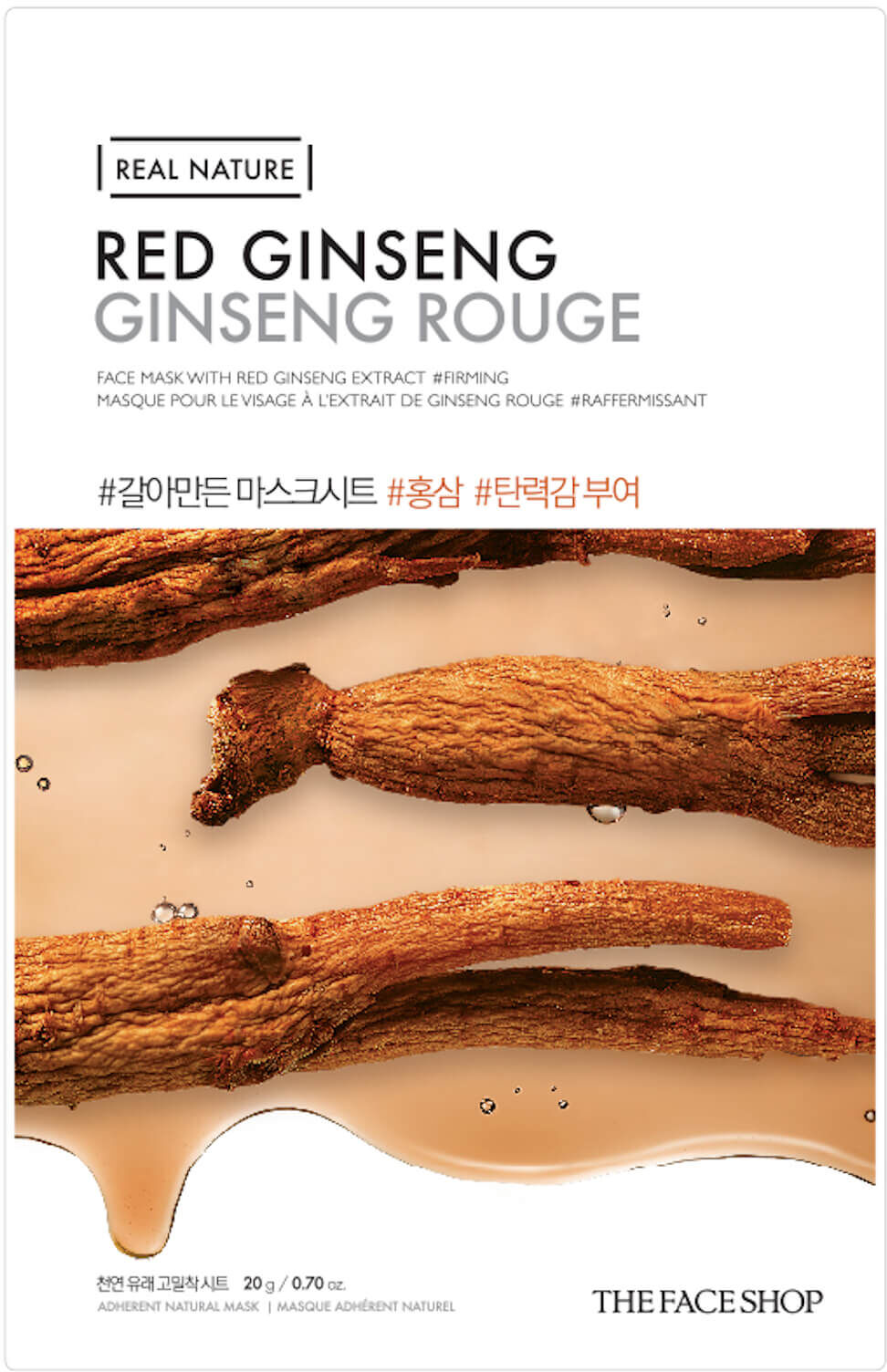 THE FACE SHOP Real Nature Sheet Mask Red Ginseng