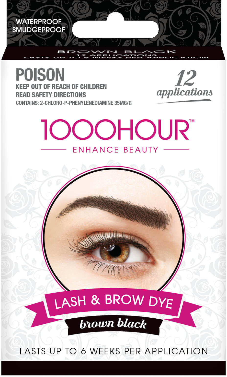 1000 Hour Eyelash & Brow Dye Kit - Brown Black