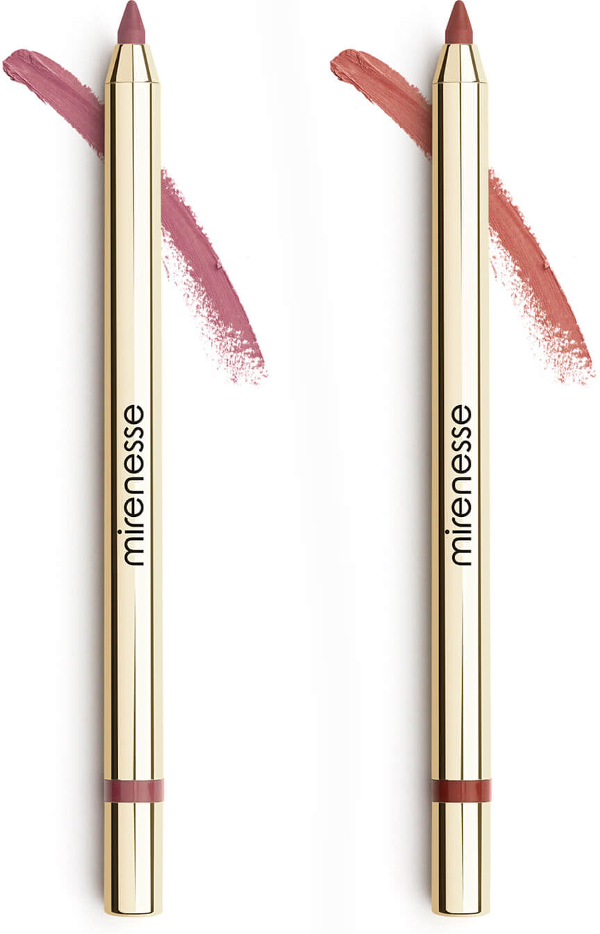 mirenesse All Day Velvet Matte Kissproof Lip Liner Set - Nude Plums