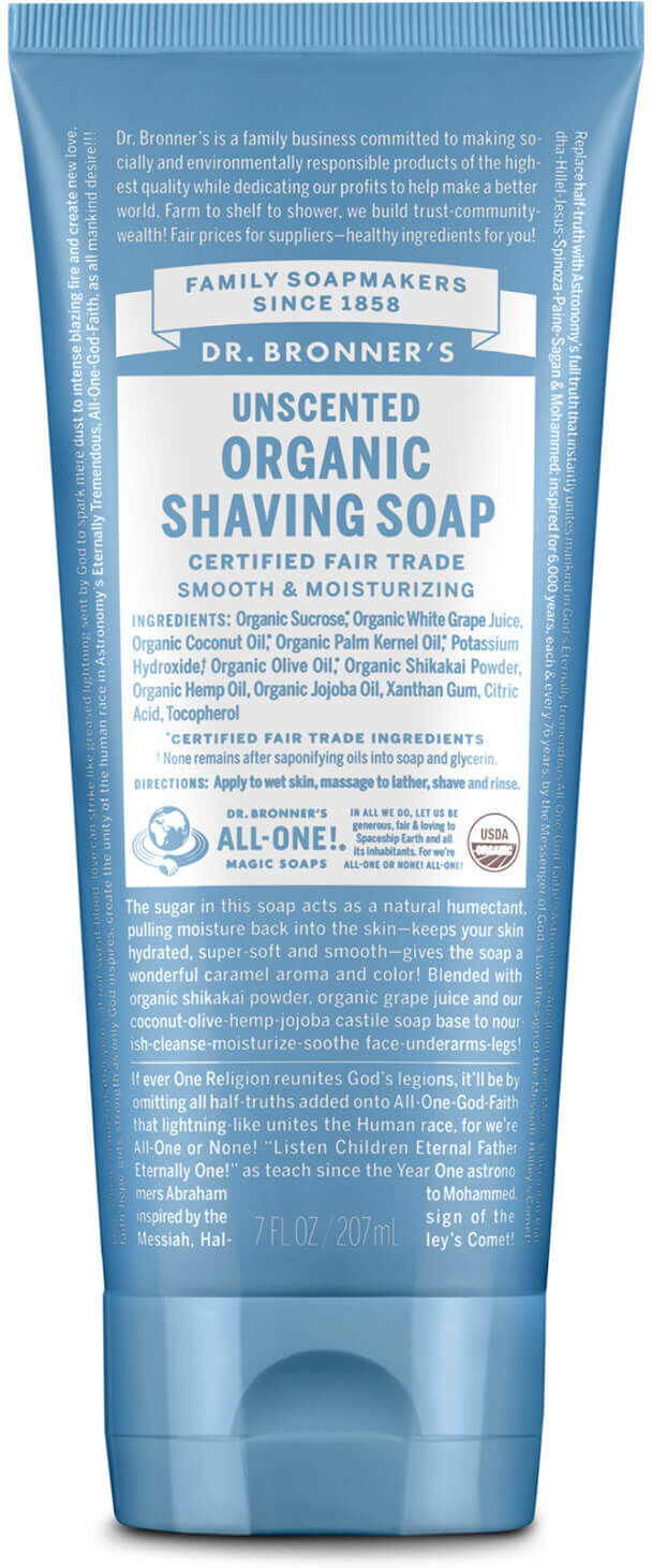 Dr. Bronner's Dr. Bronner Organic Unscented Shaving Gel (207ml)