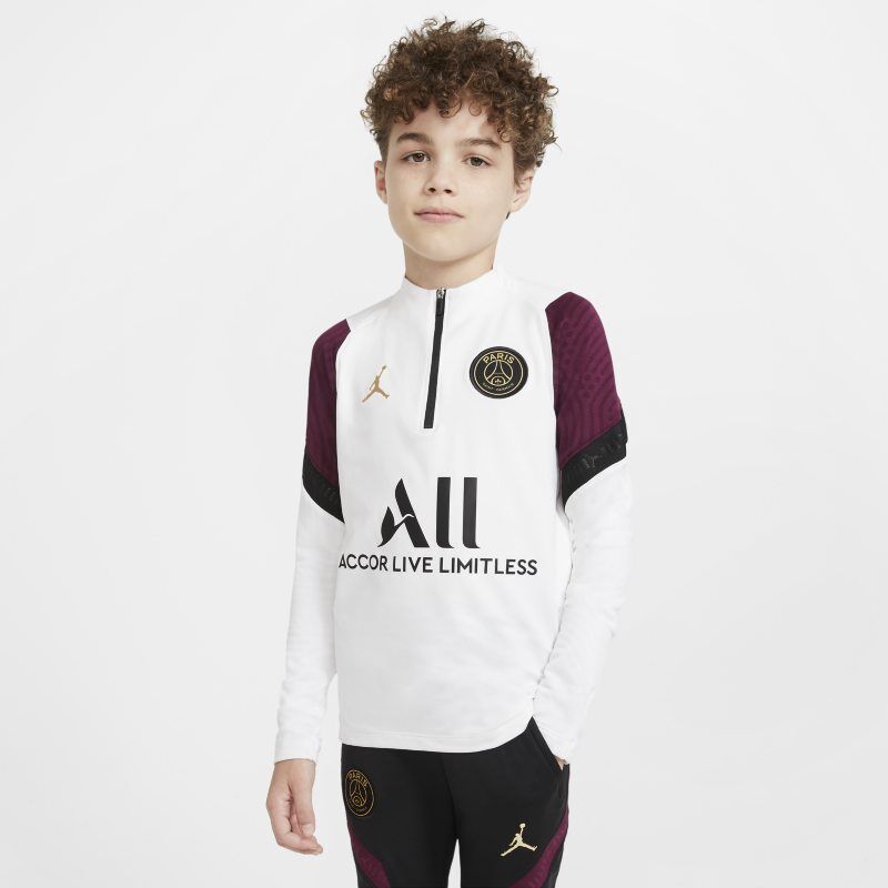 Nike Paris Saint-Germain Strike Older Kids' Football Drill Top - White - size: S