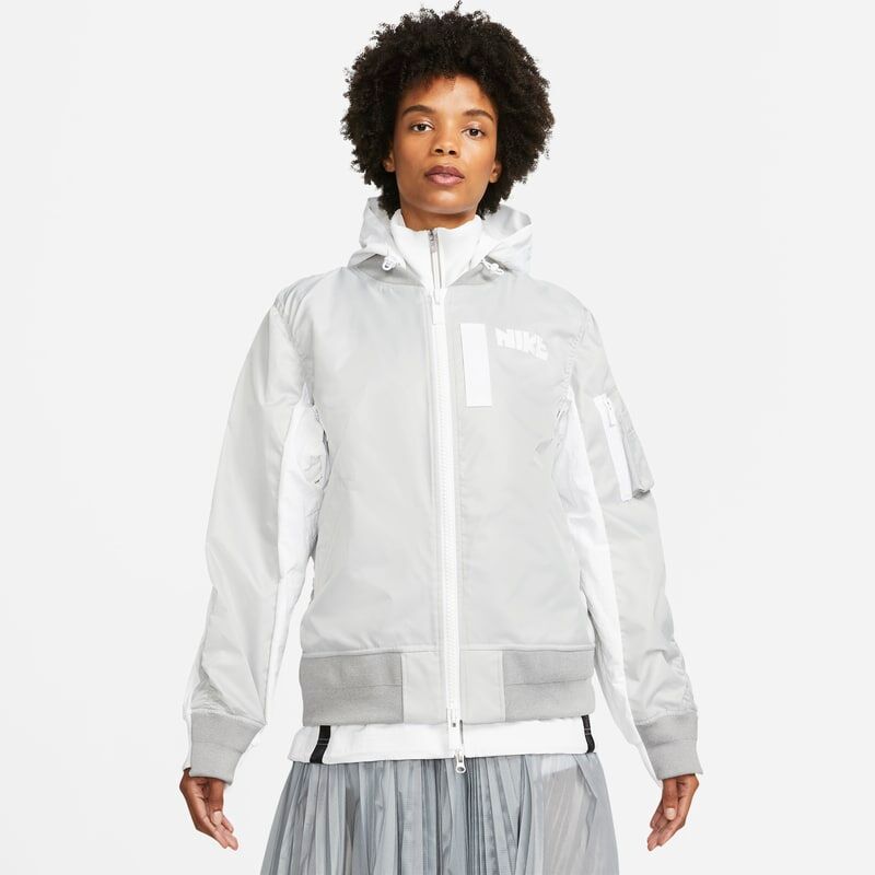 Nike x sacai Women's Jacket - Grey - size: M, L, XL, XS, S