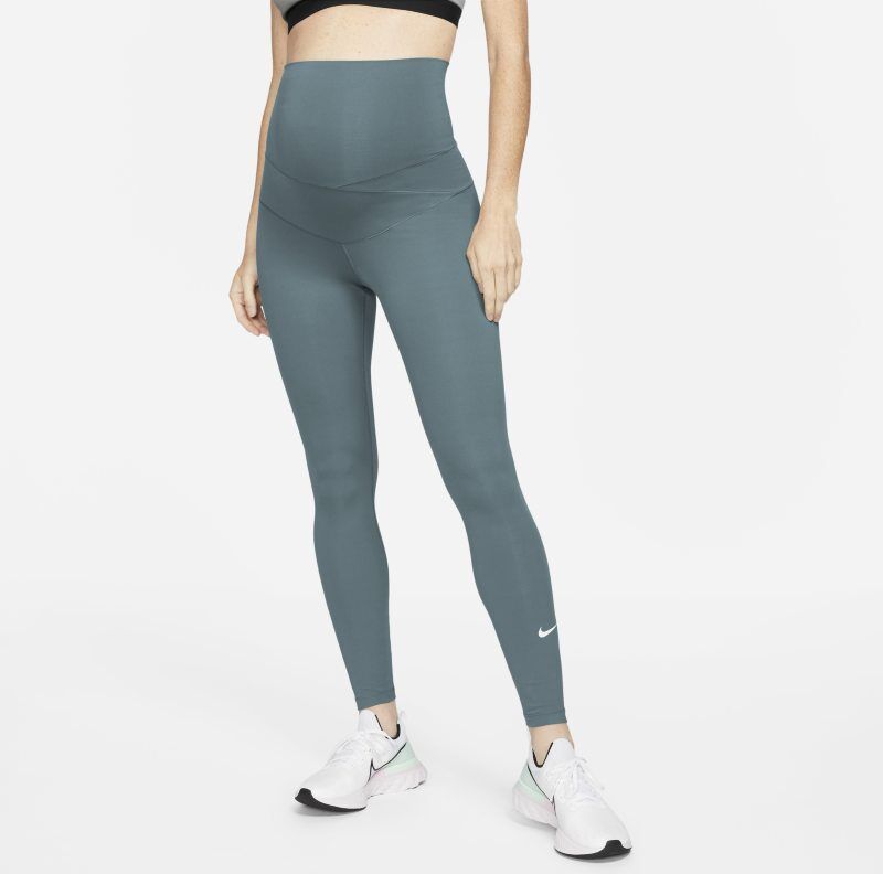 Nike One (M) Women's High-Rise Leggings (Maternity) - Grey - size: XS, XL, L, S, M