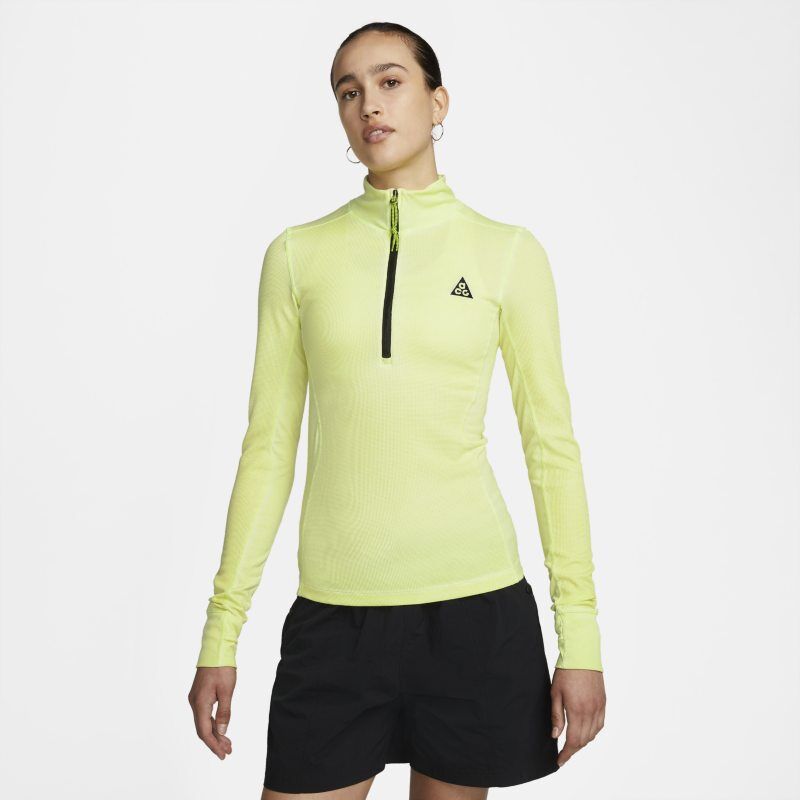 Nike ACG 'Steeple Rock' Women's 1/2 Zip Base Layer - Green - size: M, L, XL