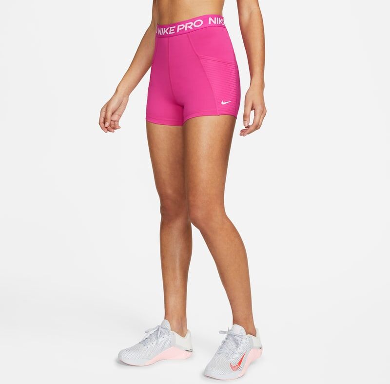 Nike Pro Dri-FIT Women's 3" (7.5cm approx.) High-Rise Training Shorts - Pink - size: XS, L, XL, 2XL, S, M