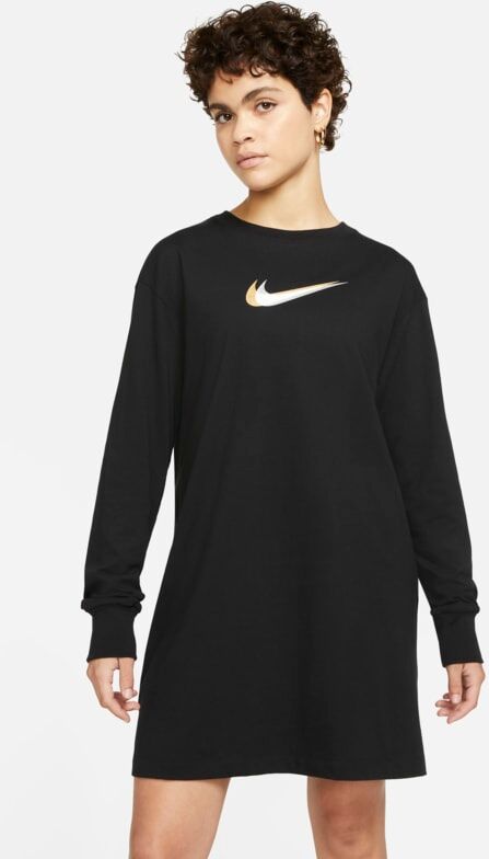 Nike Sportswear Women's Long-Sleeve Dance Dress - Black - size: XS, S, M