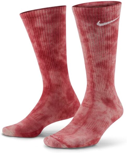 Nike Everyday Plus Cushioned Crew Socks - Red - size: XL, S