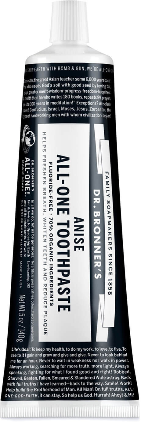 Dr. Bronner's All-One Toothpaste - Anise 140g