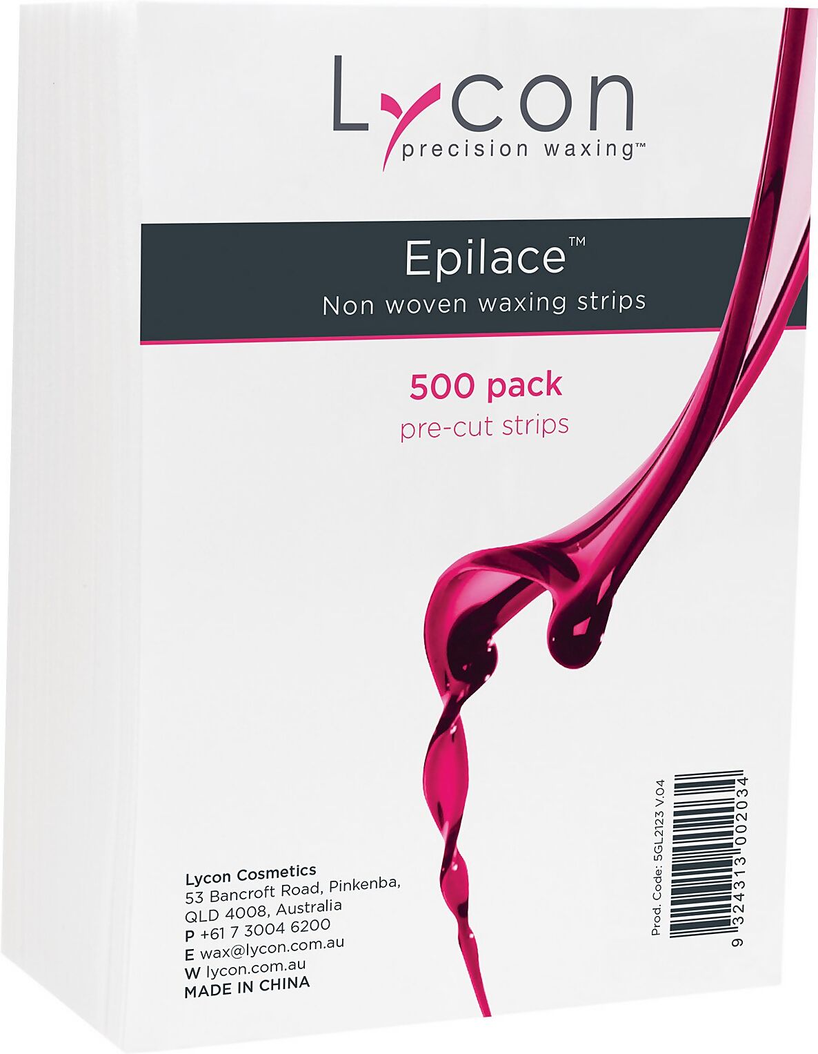 Lycon Epilace Non Woven Waxing Strips x 500