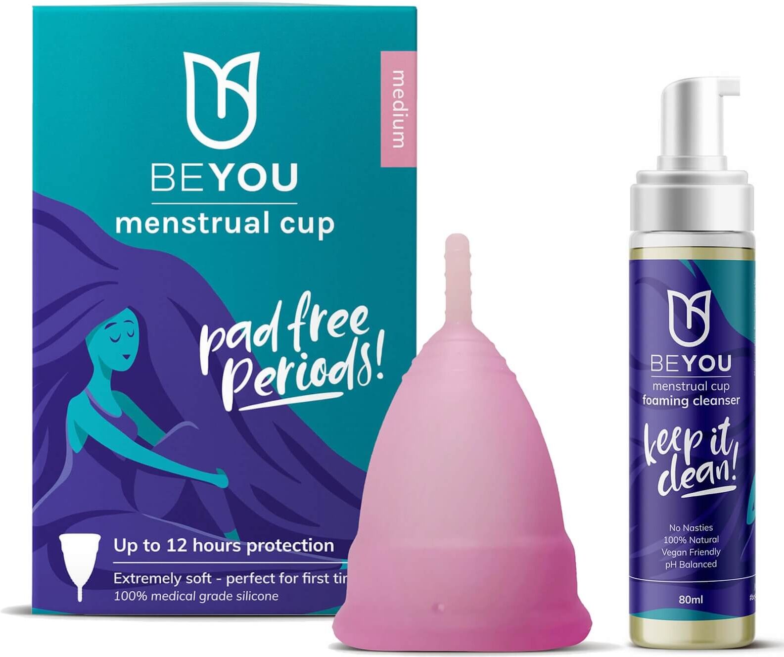 BeYou Menstrual Cup Starter Kit - Medium