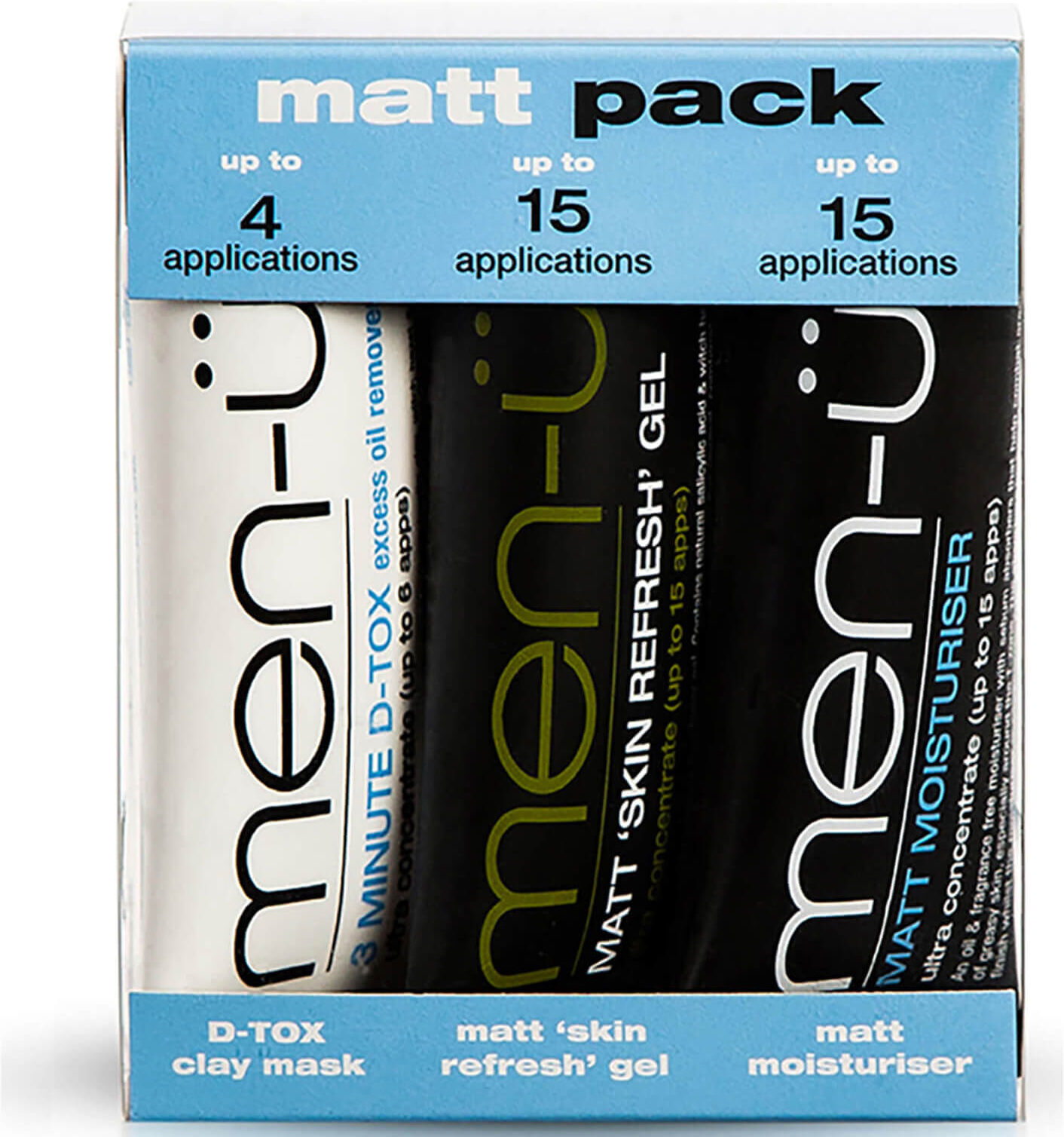 men-u men-ü Matt Pack (3 Products)