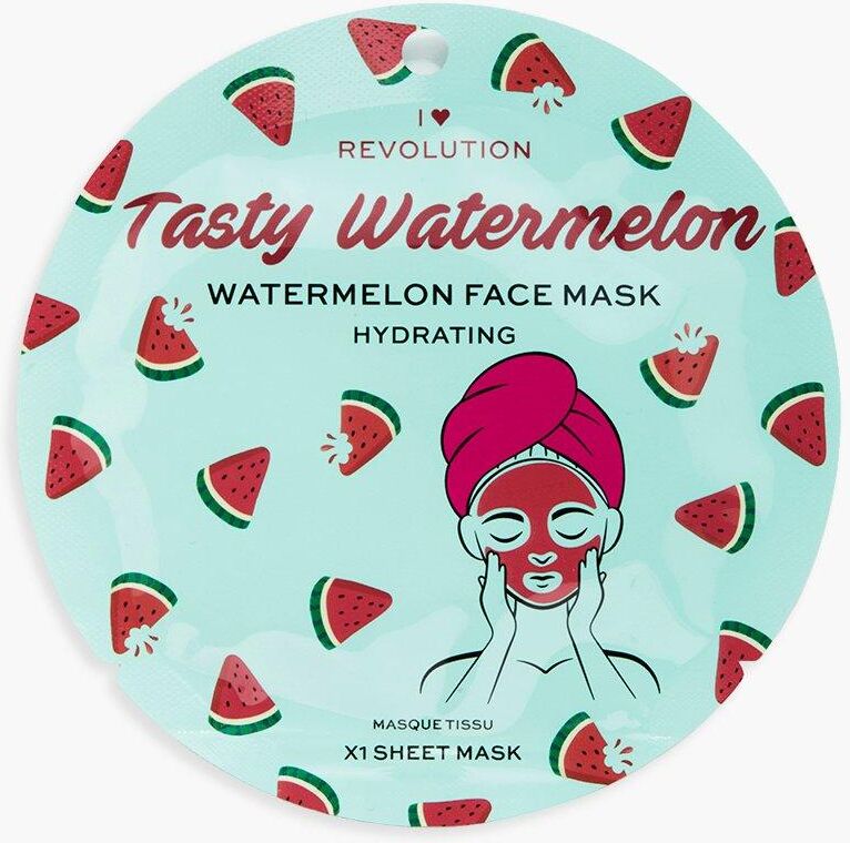 Boohoo I Heart Revolution Watermelon Sheet Mask- Red  - Size: ONE SIZE