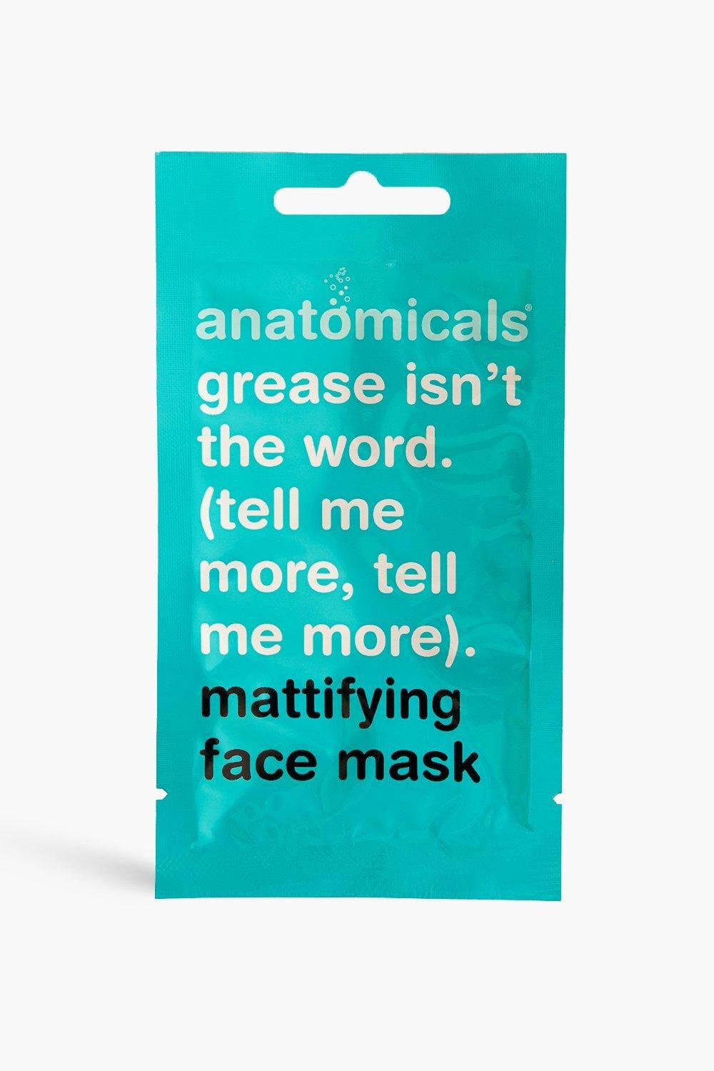 Boohoo Anatomicals Mattifying Face Mask- Green  - Size: ONE SIZE