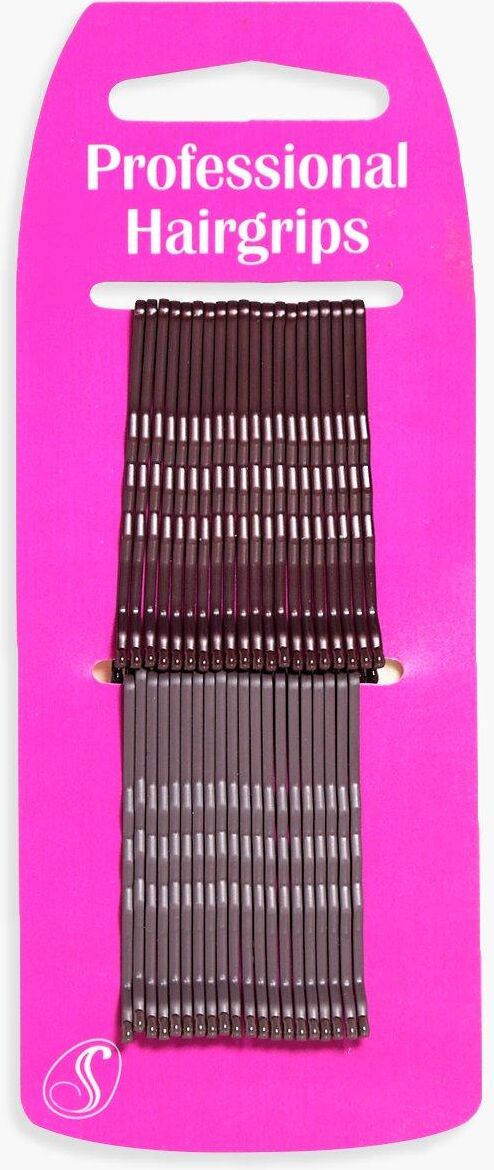 Boohoo Brunette Kirby Hair Grips 40 Pack- Brown  - Size: ONE SIZE