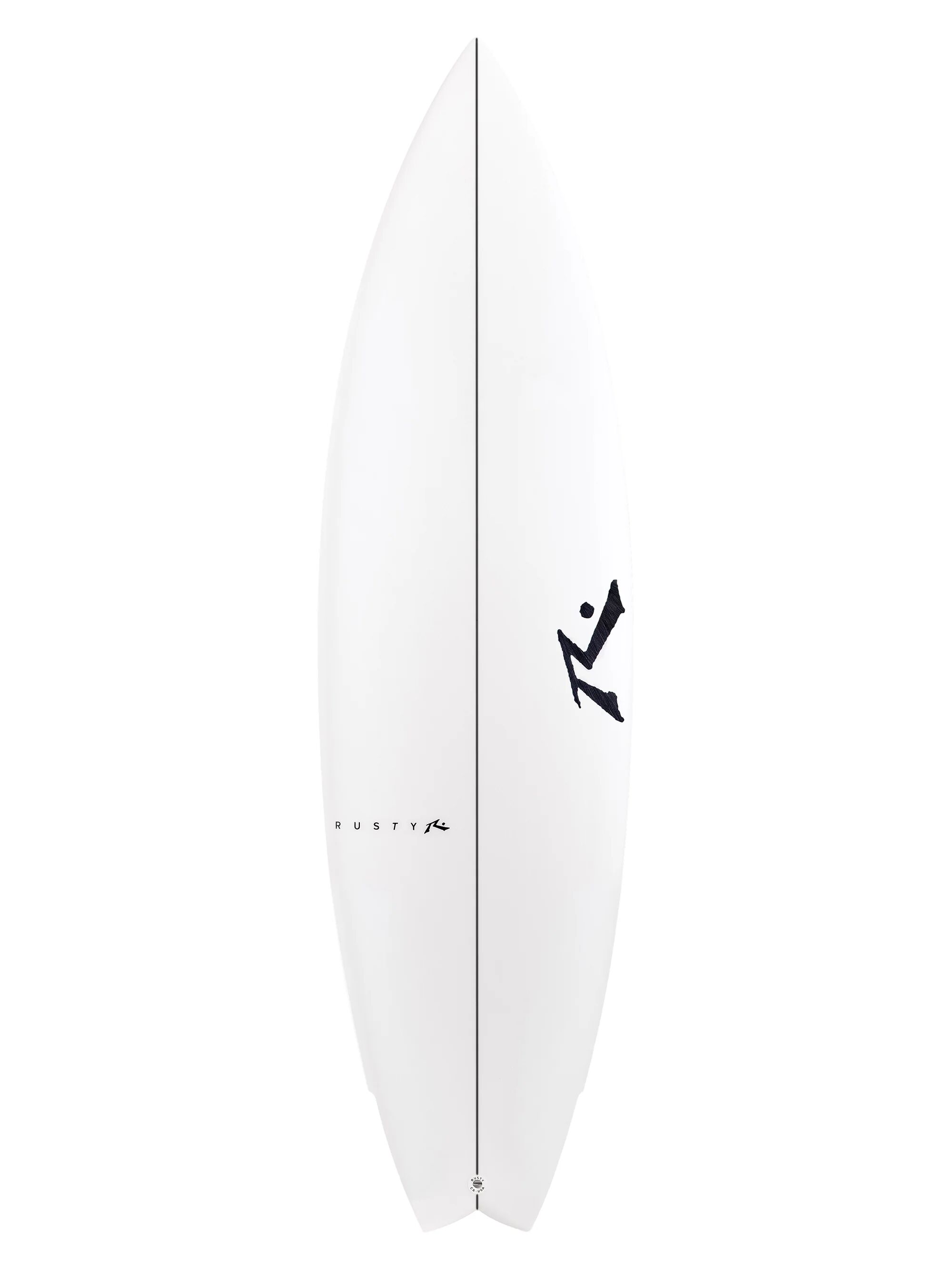 Rusty Twin Fin Rusty Australia Surfboard, 5'2 / Clear / EPS