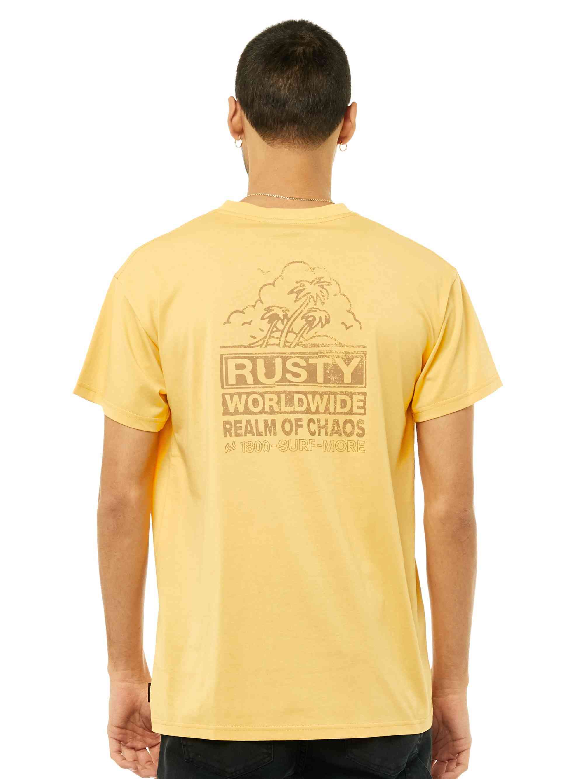 Rusty Rollers Short Sleeve Tee - Ochre Rusty Australia, S / Ochre