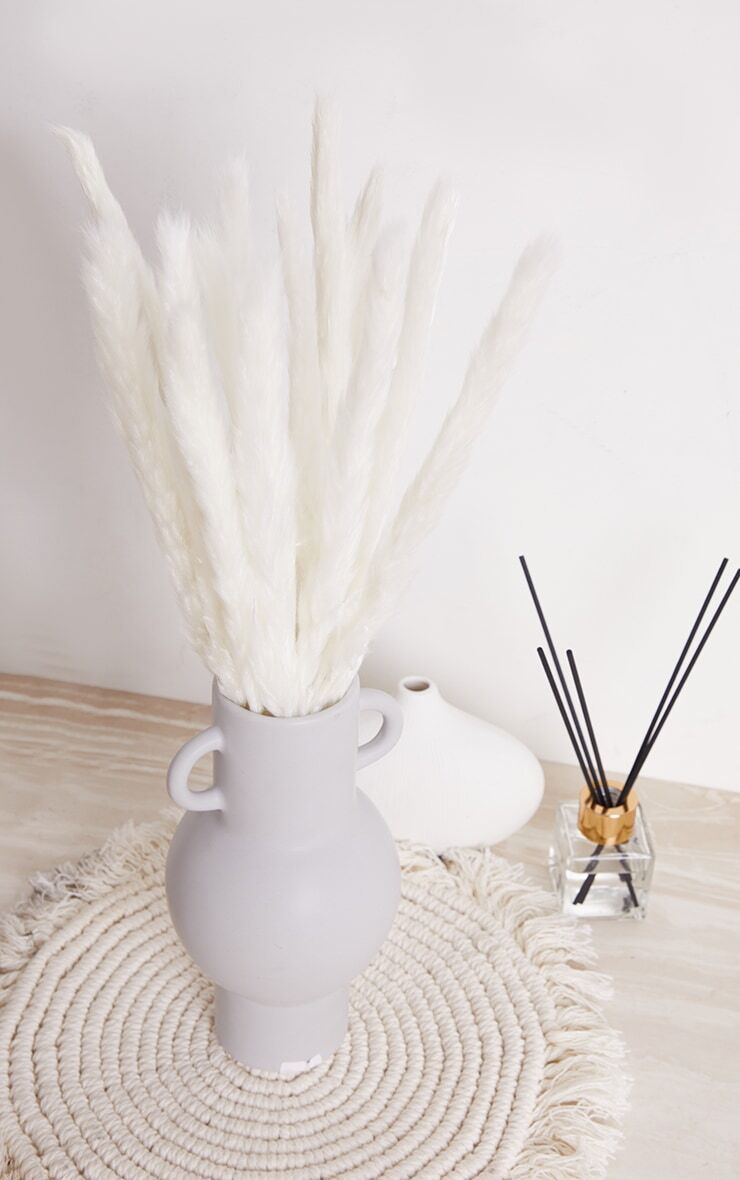 PrettyLittleThing Pampas Collective White Bunch Of 15 Pampas Grass Stems  - White - Size: One Size