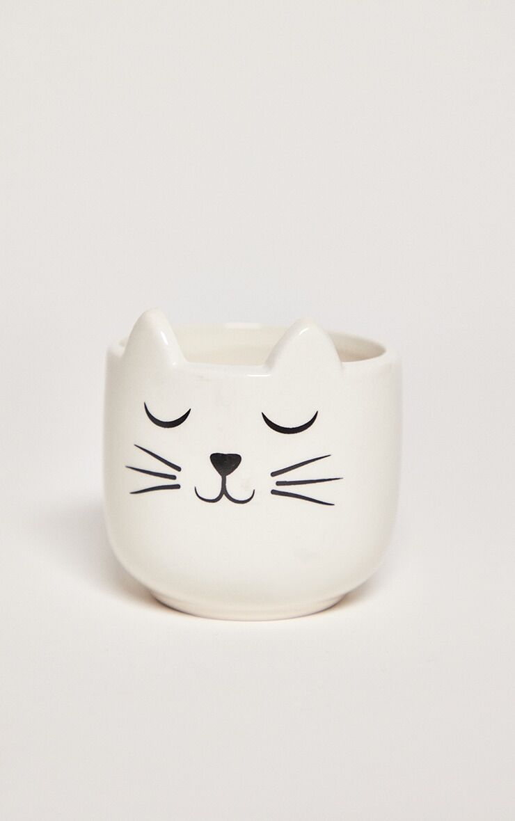 PrettyLittleThing Mini Cat's Whiskers Vase  - White - Size: One Size