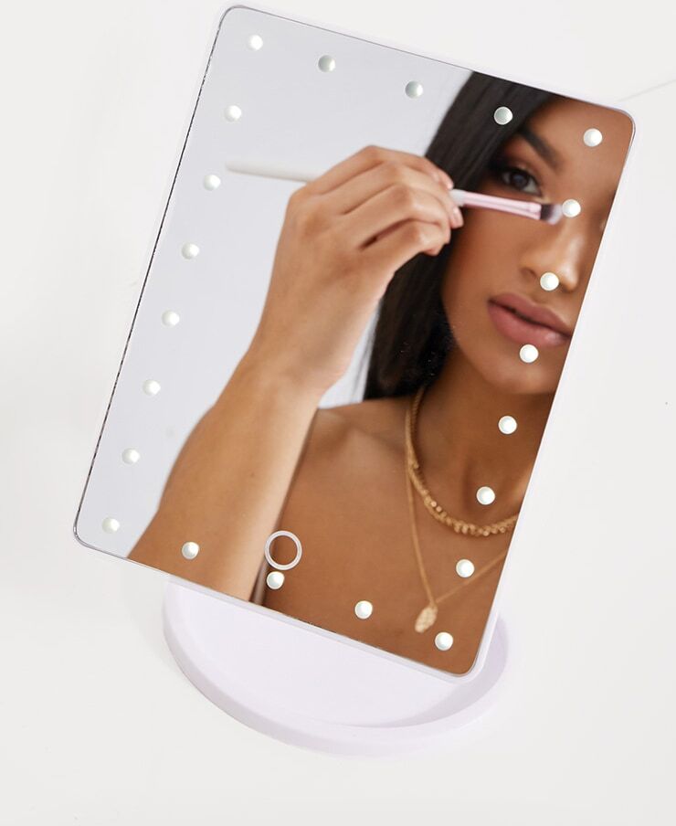 PrettyLittleThing LED Vanity Mirror White  - White - Size: One Size