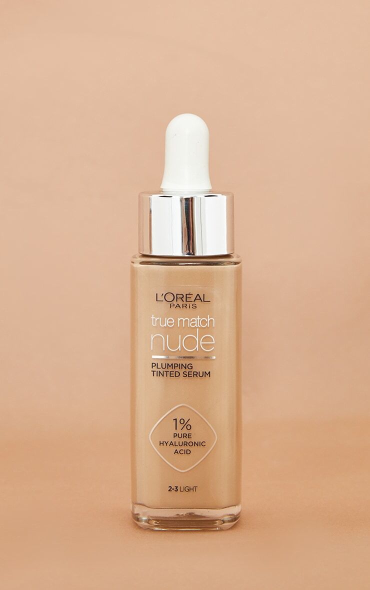 PrettyLittleThing L'Oreal Paris True Match Nude Plumping Tinted Serum 1% Hyaluronic Acid Shade 2-3 Light  - Light - Size: One Size